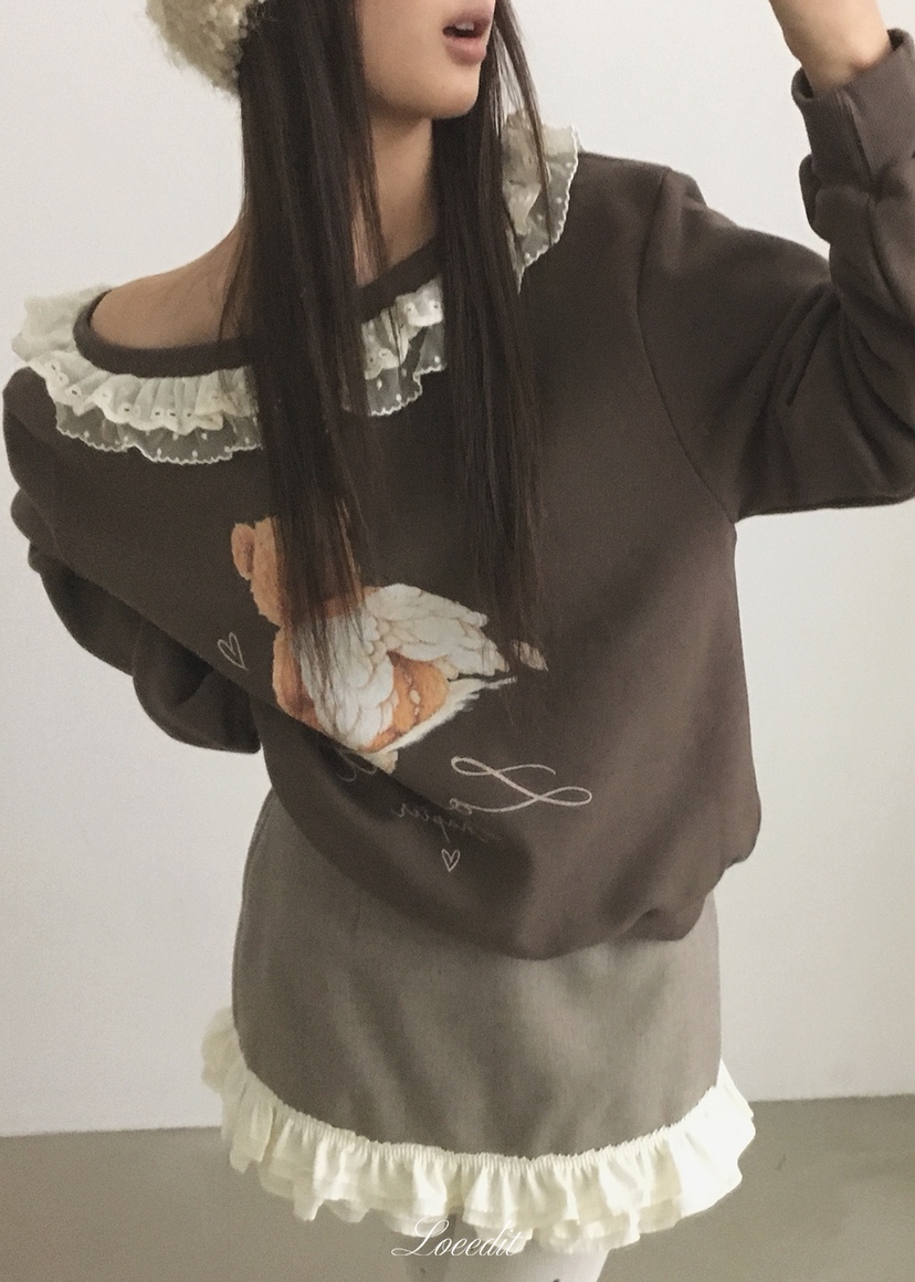 LOEEDIT東大門實拍女士新品真品熱賣時尚推薦人氣衛衣加絨LOEEDIT衛衣