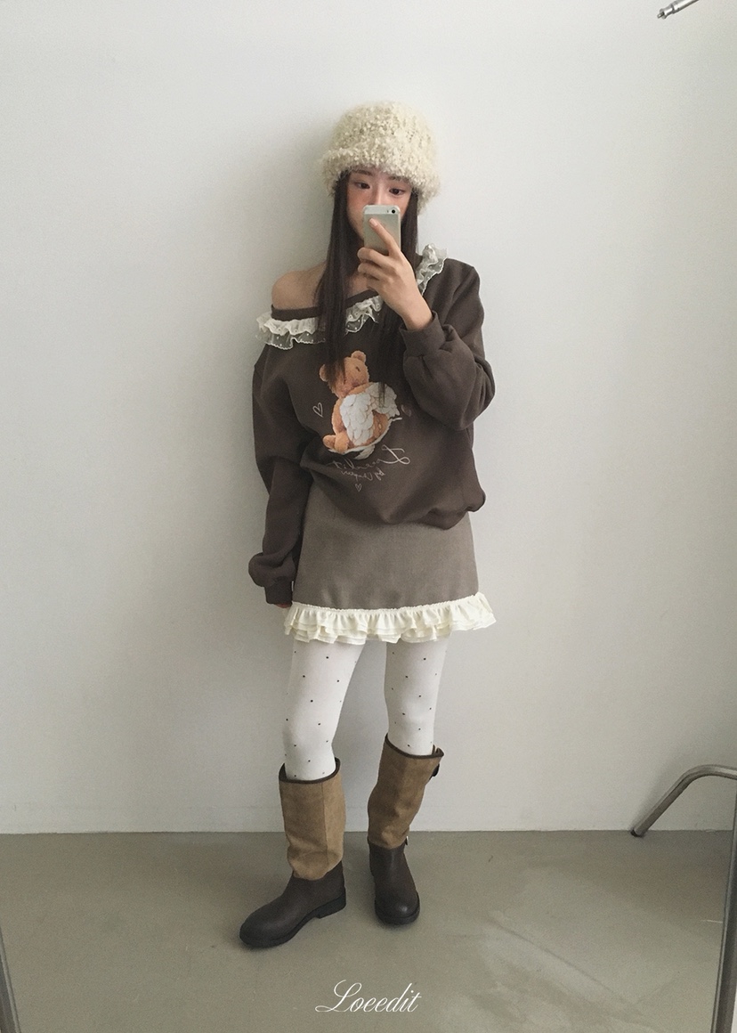 LOEEDIT韓國代購女裝新品人氣時尚真品熱賣休閑推薦裙褲LOEEDIT裙褲