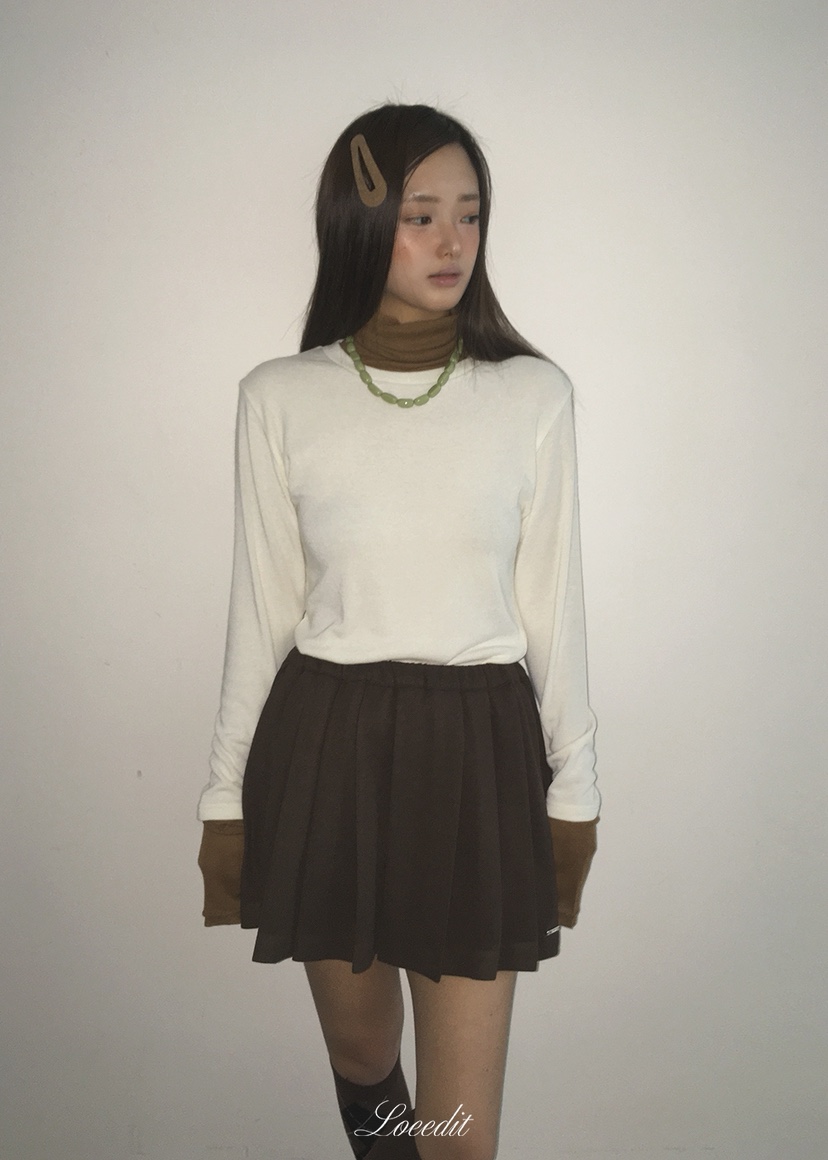 LOEEDIT東大門實拍女士新品休閑推薦人氣熱賣真品裙褲褶裥LOEEDIT裙褲