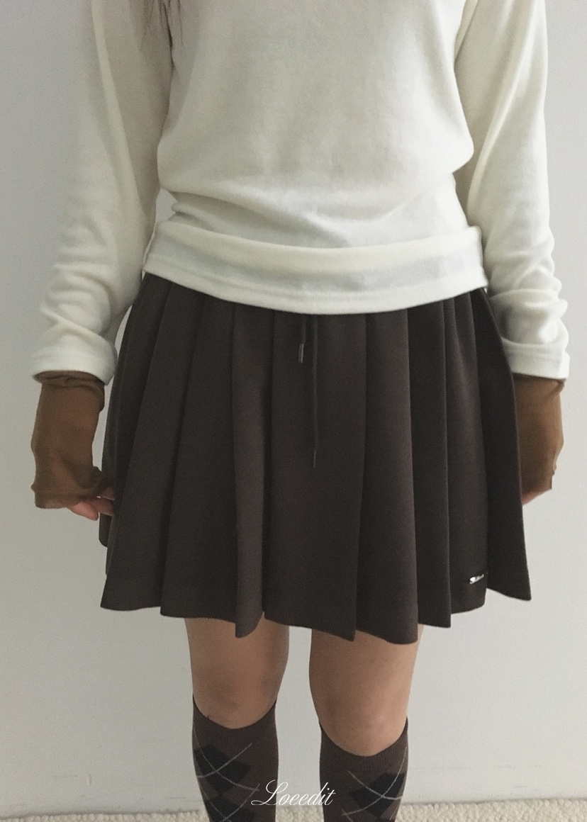 LOEEDIT東大門實拍女士新品休閑推薦人氣熱賣真品裙褲褶裥LOEEDIT裙褲