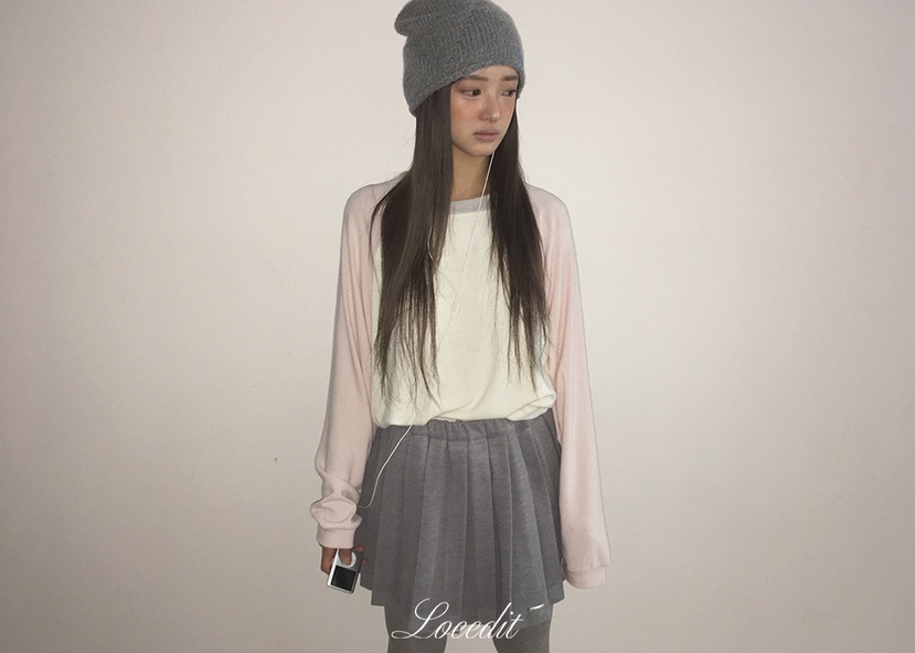 LOEEDIT東大門實拍女士新品休閑推薦人氣熱賣真品裙褲褶裥LOEEDIT裙褲