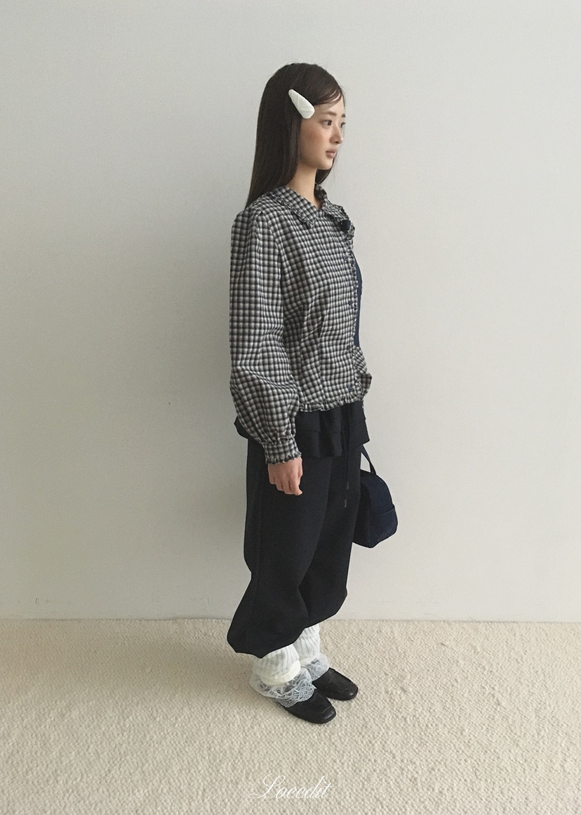 LOEEDIT韓國直郵女裝新款熱賣推薦休閑真品人氣襯衫蕾絲衫LOEEDIT襯衫/蕾絲衫