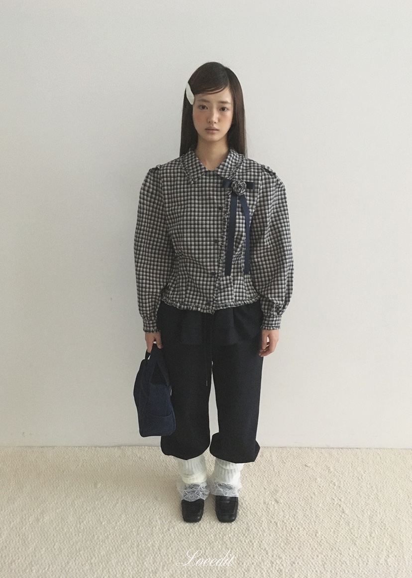 LOEEDIT韓國直郵女裝新款熱賣推薦休閑真品人氣襯衫蕾絲衫LOEEDIT襯衫/蕾絲衫