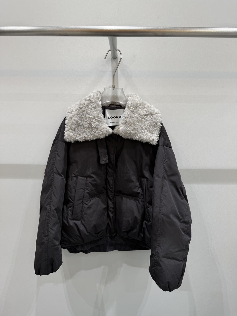 LOOKK/MIMME東大門實拍女裝新款推薦熱賣短款羽絨服鴨絨LOOKK/MIMME短款羽絨服圖色3棕色