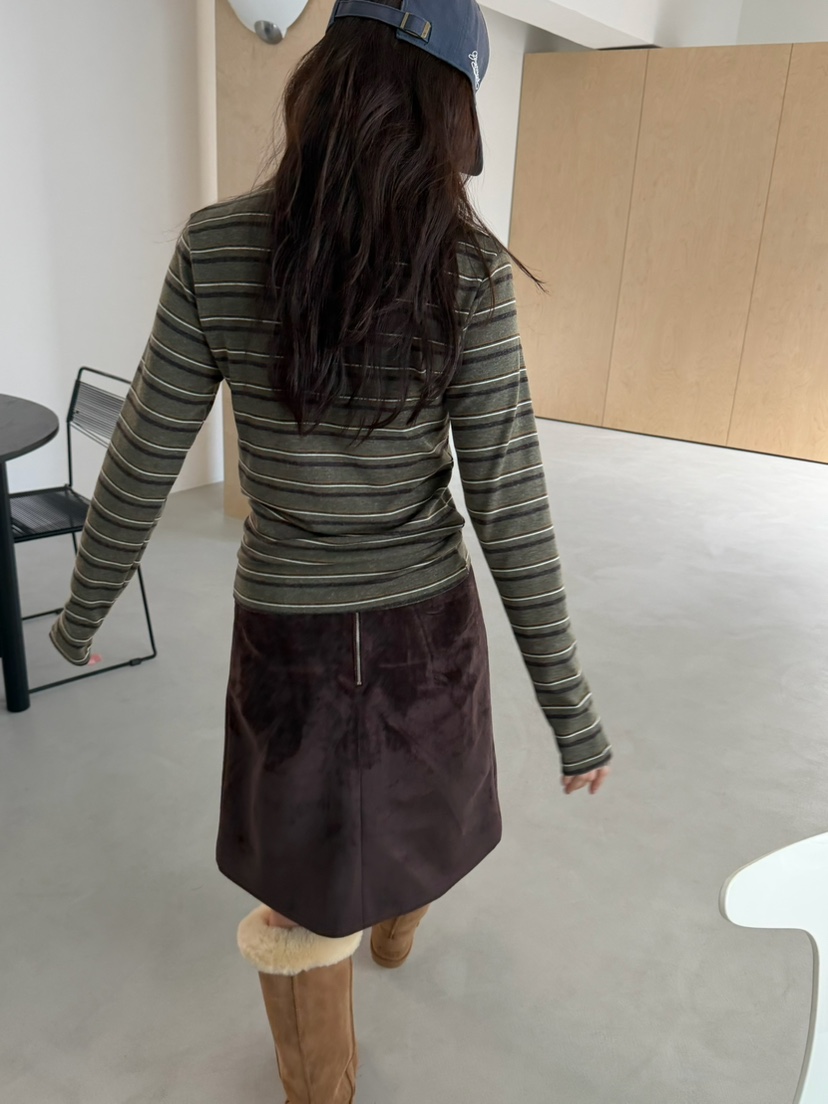 PEBBLE東大門實拍女士新款人氣真品推薦熱賣休閑長袖T恤條紋PEBBLE長袖T恤