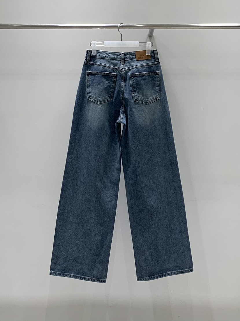 LOVE MOMENT東大門實拍女裝新品休閑真品時尚推薦牛仔褲LOVE MOMENT牛仔褲
