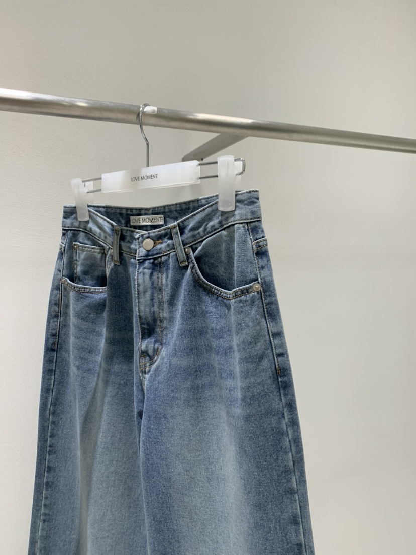 LOVE MOMENT東大門實拍女裝新品休閑真品時尚推薦牛仔褲LOVE MOMENT牛仔褲
