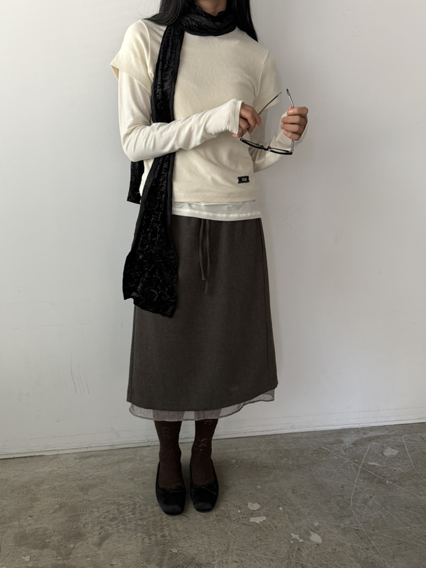 FOSET韓國直郵女士新款人氣時尚熱賣休閑推薦半身裙中短裙FOSET半身裙/中短裙