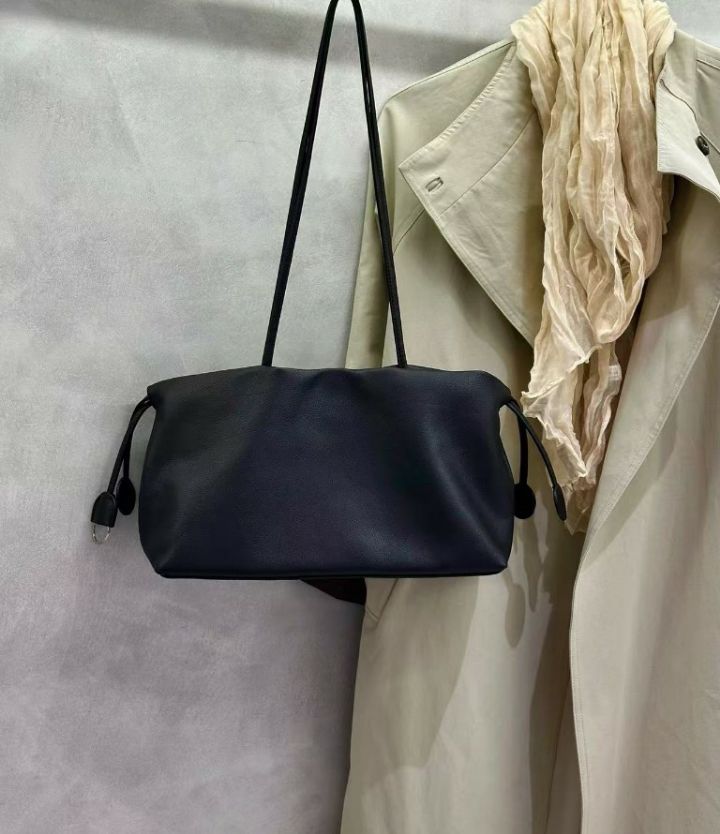 TROUVAILLE東大門直郵女裝新品熱賣休閑單肩斜跨包牛皮褶皺TROUVAILLE單肩/斜跨包圖色2
