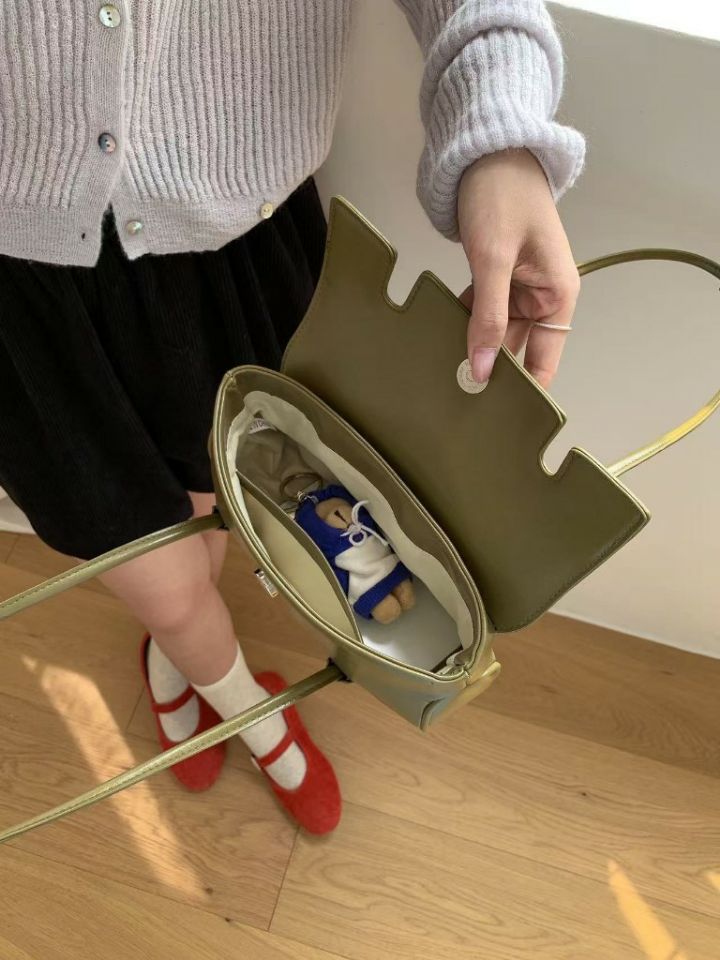 TROUVAILLE韓國代購女士新品推薦時尚人氣熱賣單肩斜跨包TROUVAILLE單肩/斜跨包