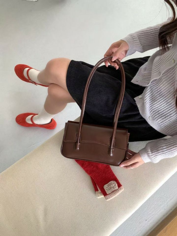 TROUVAILLE韓國代購女士新品推薦時尚人氣熱賣單肩斜跨包TROUVAILLE單肩/斜跨包