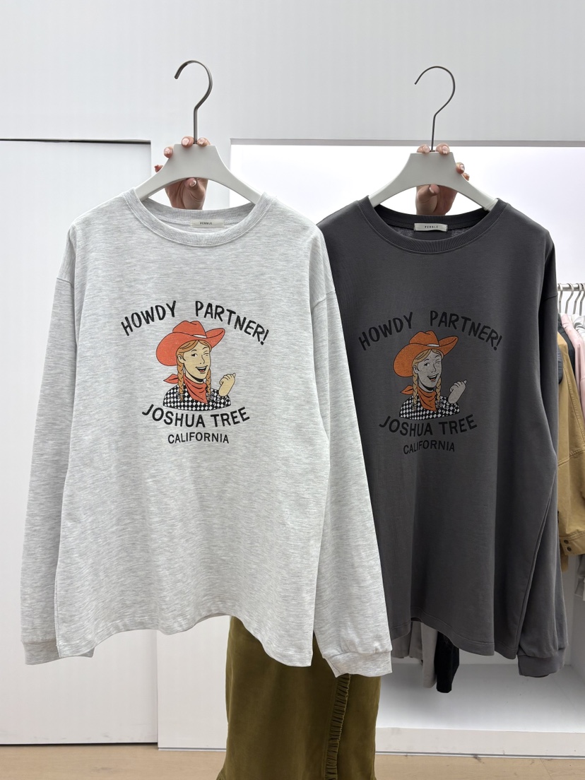 PEBBLE東大門實拍女士新品熱賣休閑真品人氣時尚推薦長袖T恤PEBBLE長袖T恤