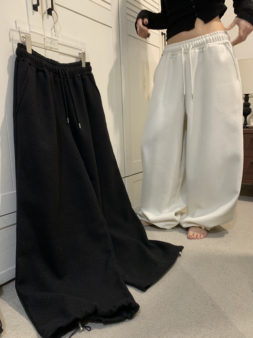 OKIE韓國代購女裝新品休閑熱賣人氣推薦真品休閑褲粗花呢OKIE休閑褲