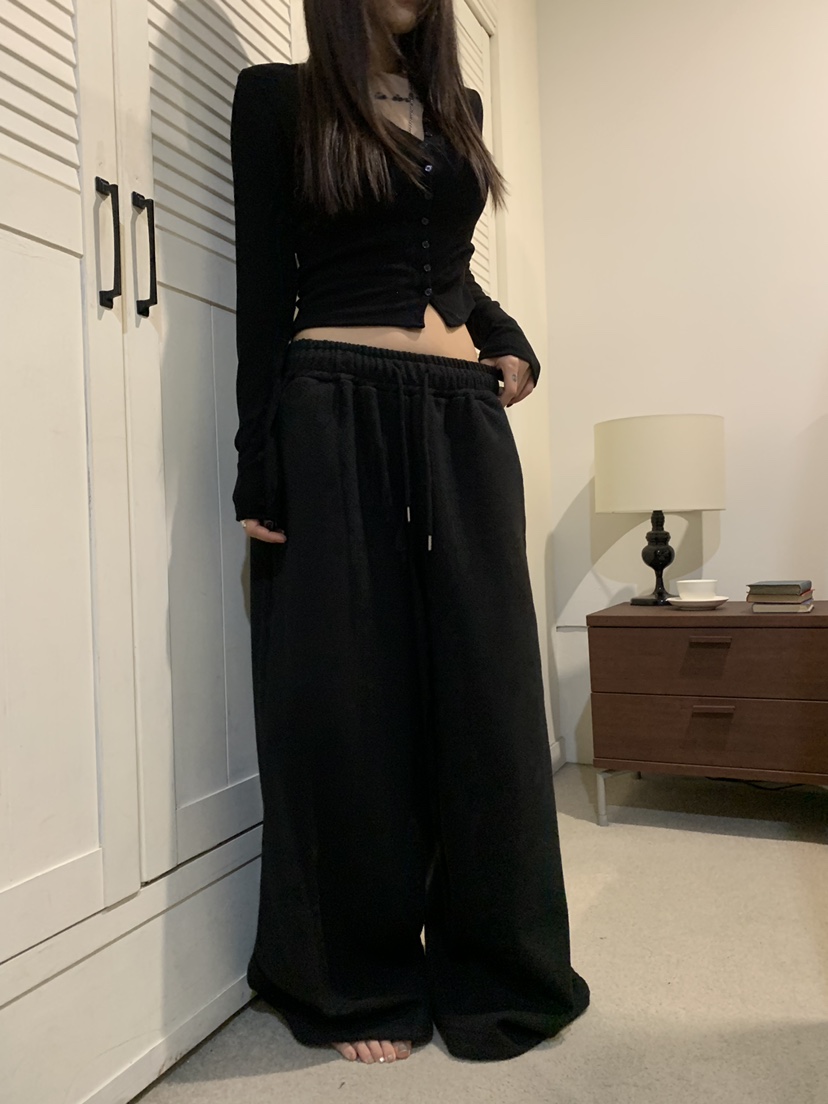 OKIE韓國代購女裝新品休閑熱賣人氣推薦真品休閑褲粗花呢OKIE休閑褲