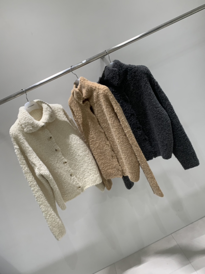 LOVE MOMENT東大門實拍女裝新品休閑時尚開衫毛圈高領開衫LOVE MOMENT開衫
