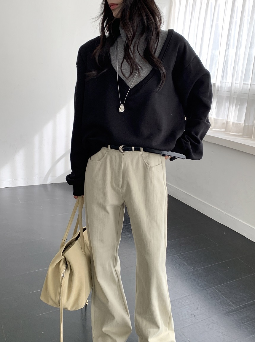KYEM韓國代購女裝新款推薦人氣熱賣時尚真品休閑褲不含腰帶KYEM休閑褲