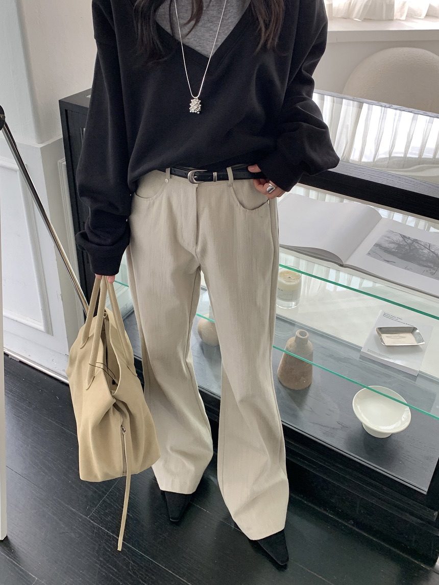 KYEM韓國代購女裝新款推薦人氣熱賣時尚真品休閑褲不含腰帶KYEM休閑褲