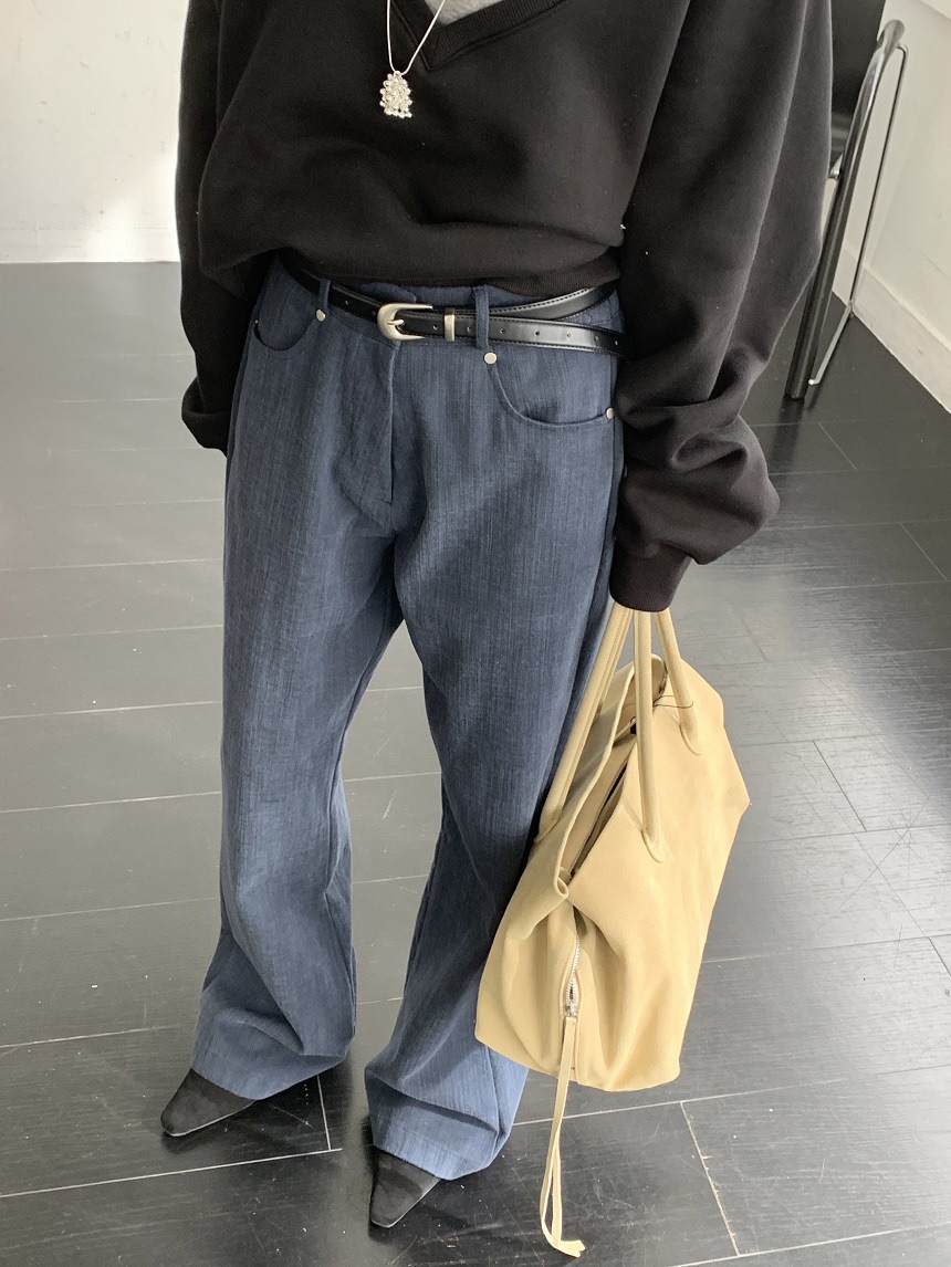KYEM韓國代購女裝新款推薦人氣熱賣時尚真品休閑褲不含腰帶KYEM休閑褲