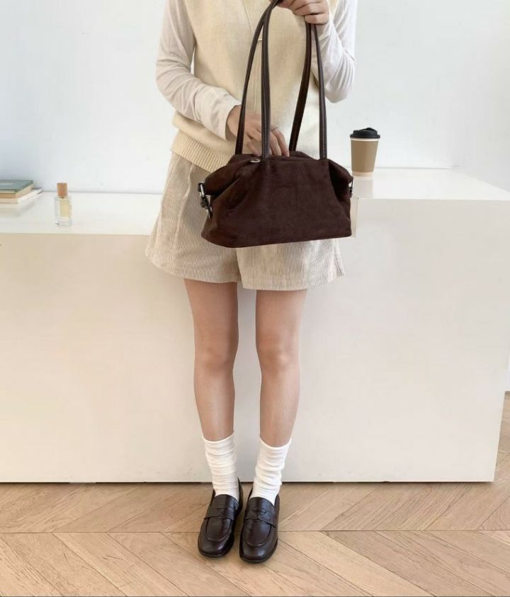 TROUVAILLE東大門直郵女士新品熱賣推薦人氣單肩斜跨包麂皮TROUVAILLE單肩/斜跨包