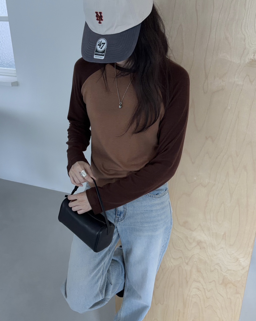 PEBBLE東大門實拍女士新品時尚人氣熱賣推薦真品休閑長袖T恤PEBBLE長袖T恤