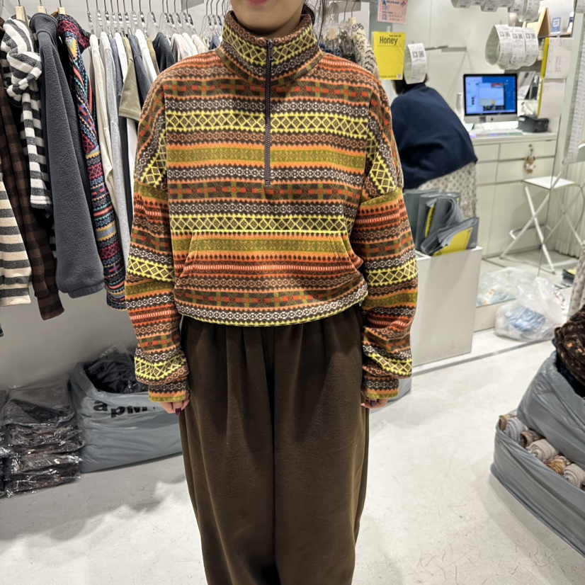 COMBO東大門代購女裝新款推薦人氣休閑時尚真品衛衣半拉鏈COM_BO衛衣圖色2