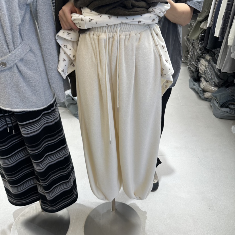 ANDE韓國代購女士新款真品休閑人氣推薦時尚熱賣休閑褲加絨ANDE休閑褲圖色1