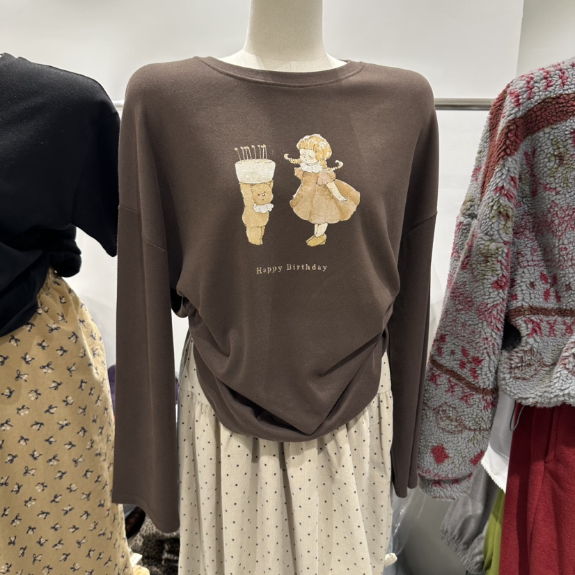 COMBO韓國直郵女士新品真品休閑人氣推薦時尚熱賣長袖T恤COM_BO長袖T恤圖色2