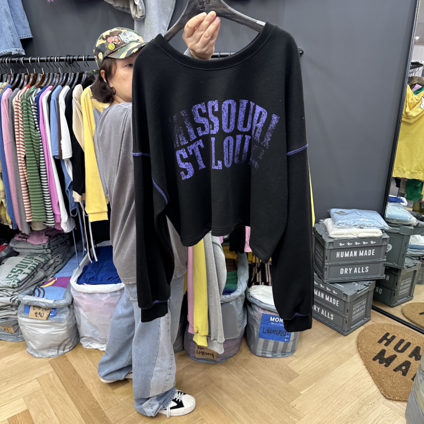 MORI東大門代購女裝新品真品推薦休閑人氣熱賣時尚衛衣撞色MORI衛衣圖色4