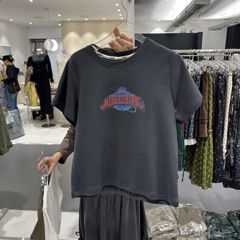COMBO東大門實拍女裝新品時尚推薦休閑真品熱賣人氣T恤COM_BOT恤圖色3