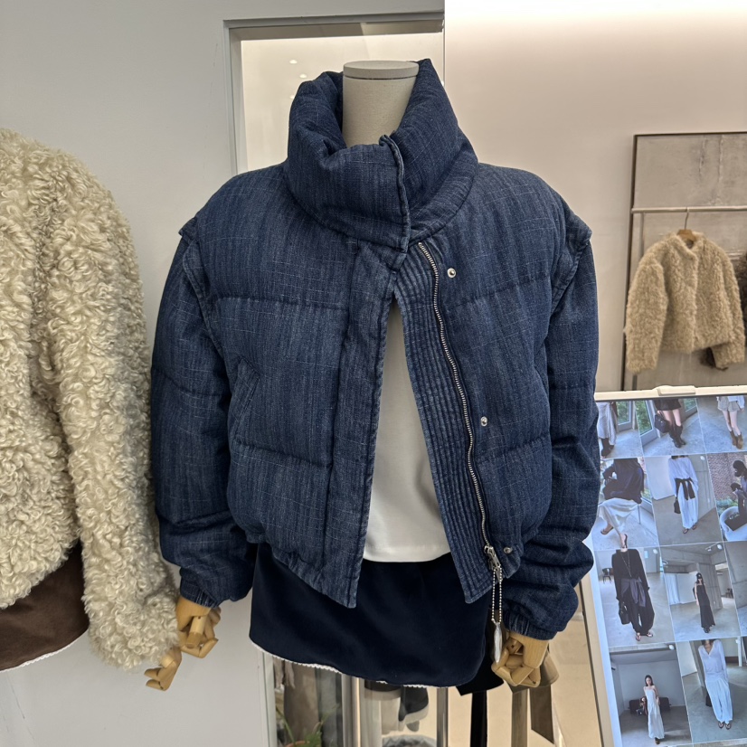 HONG.U東大門直郵女裝新款休閑真品短款羽絨服可拆卸鴨絨棉HONG.U短款羽絨服圖色1