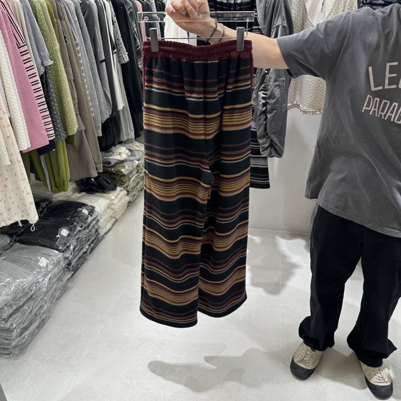 ANDE韓國直郵女士新品時尚熱賣人氣休閑真品休閑褲羊毛褲ANDE休閑褲