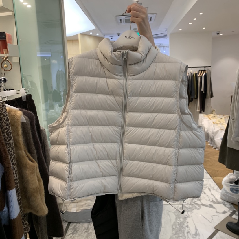 ALMOND韓國代購女裝新品真品熱賣休閑時尚人氣馬甲加厚鴨絨ALMOND馬甲圖色2