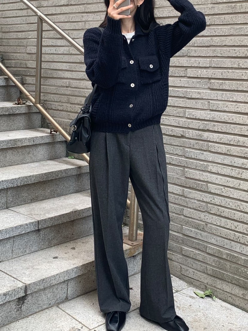 ANDYOUBROWN東大門代購女裝新品熱賣時尚休閑褲含腰繩系帶ANDYOUBROWN休閑褲圖色2