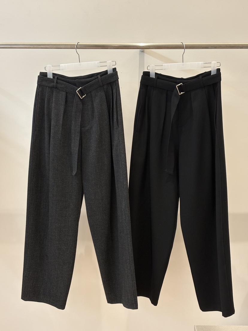 THERE東大門實拍女士新品推薦人氣真品時尚休閑休閑褲含腰帶THERE休閑褲