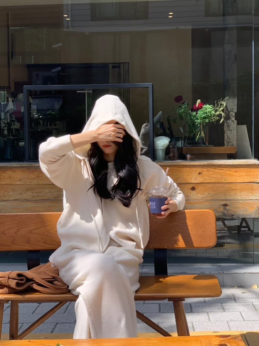 ANDYOUBROWN韓國直郵女士新品真品熱賣休閑推薦衛衣羊毛帽ANDYOUBROWN衛衣圖色1