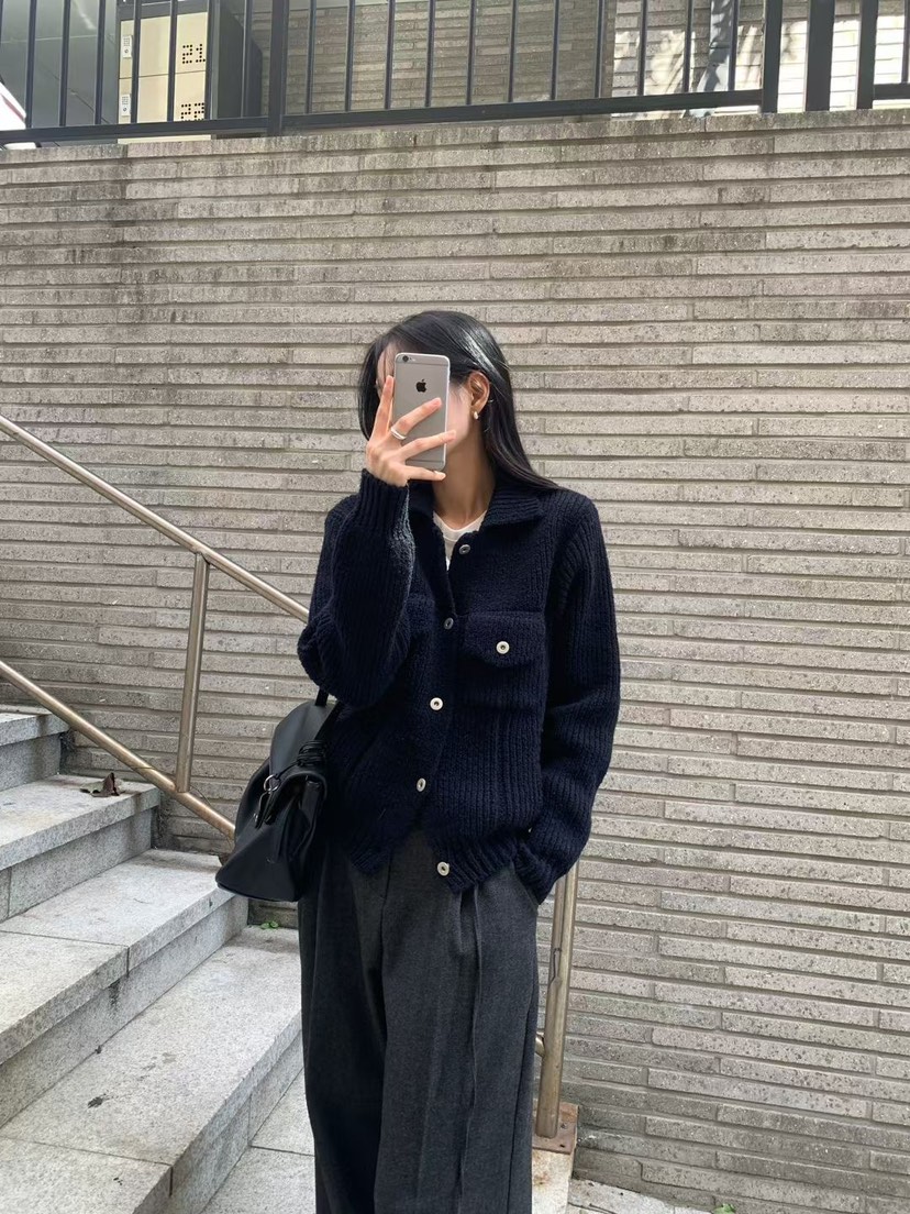 ANDYOUBROWN東大門代購女士新品休閑真品人氣時尚毛衣開衫ANDYOUBROWN毛衣圖色2