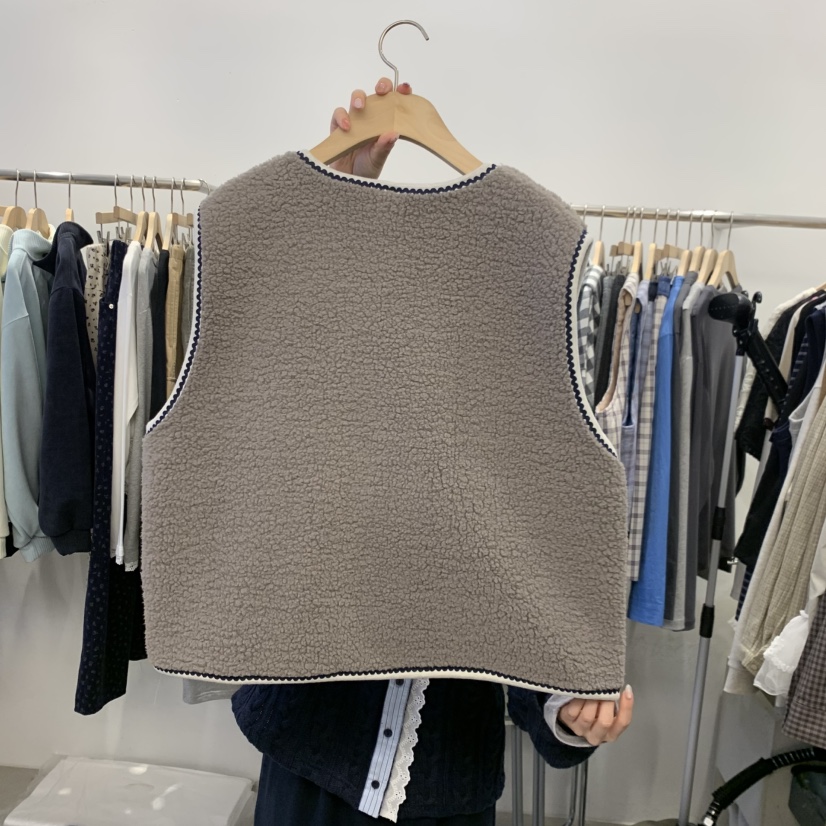 TAN&amp;COMO東大門代購女裝新品真品推薦人氣熱賣休閑馬甲tan-COMO馬甲