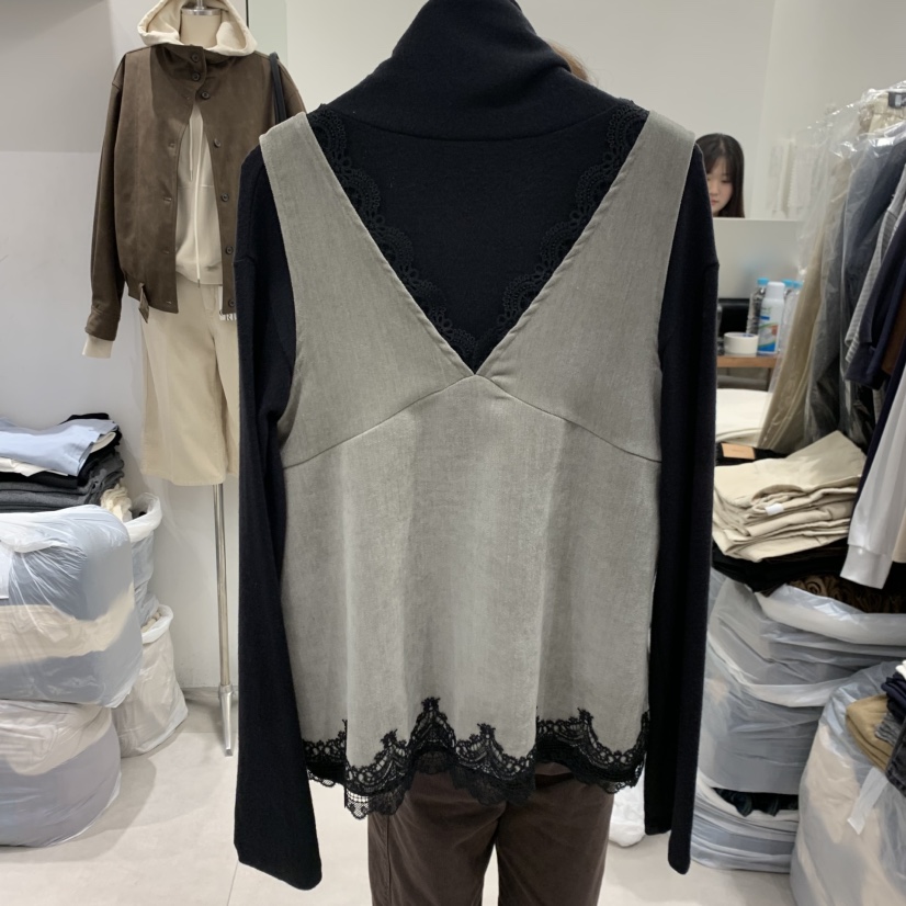 ANN MARGRET東大門直郵女裝新品推薦吊帶背心不含內搭蕾絲GRETA.Y吊帶/背心