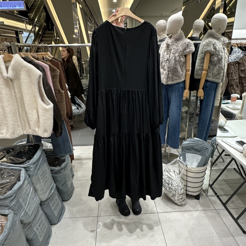 XPARTY韓國代購女裝新品熱賣休閑人氣真品推薦連衣裙深V領XPARTY連衣裙