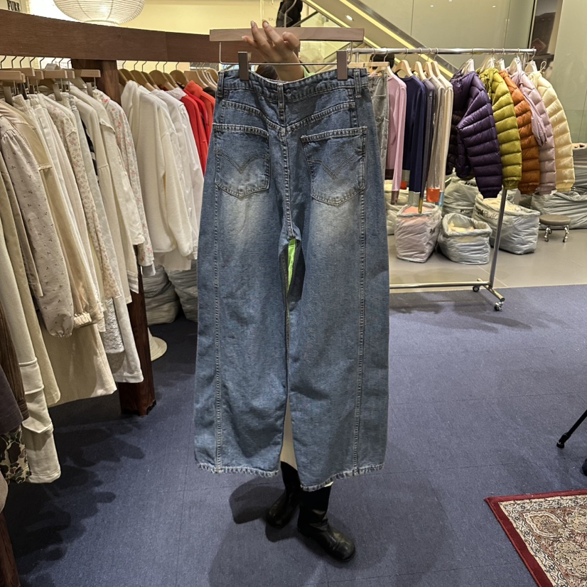 FURE韓國直郵女士新品人氣熱賣推薦時尚休閑真品牛仔褲FURE牛仔褲