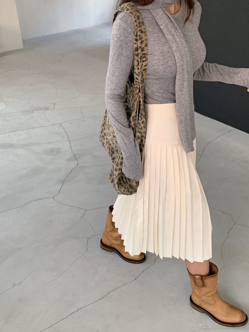 VERANDA韓國代購女士新款真品熱賣時尚人氣半身裙中短裙褶皺VERANDA半身裙/中短裙