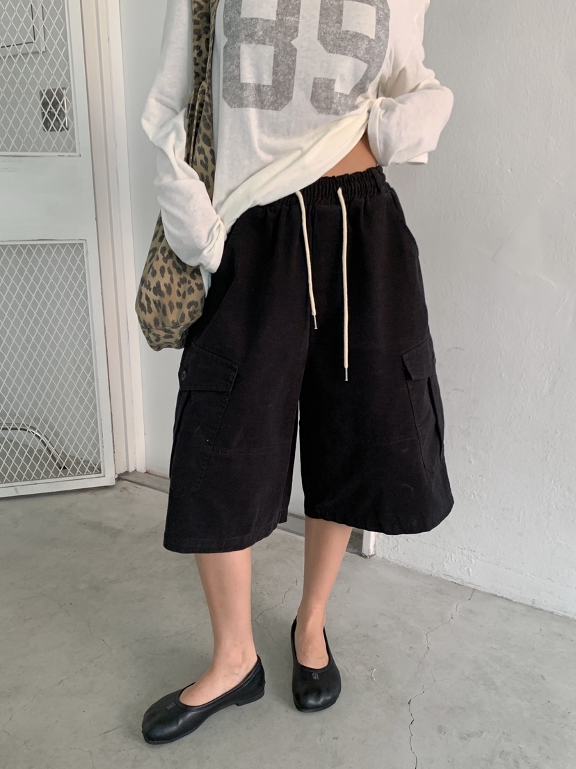 VERANDA韓國代購女裝新品推薦真品熱賣時尚人氣休閑短褲工裝VERANDA短褲