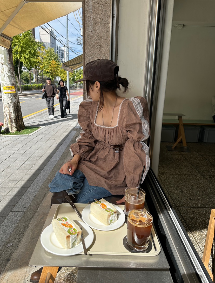 PLATFORM-L韓國代購女士新品時尚熱賣真品推薦連衣裙刺繡PLATFORM-L連衣裙