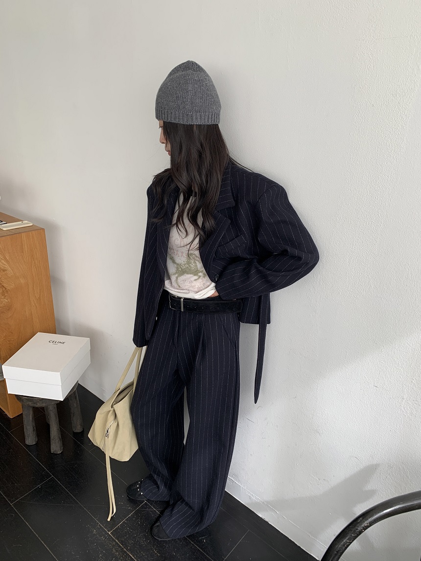 KYEM東大門代購女裝新品真品時尚熱賣推薦休閑褲不含腰帶KYEM休閑褲圖色2