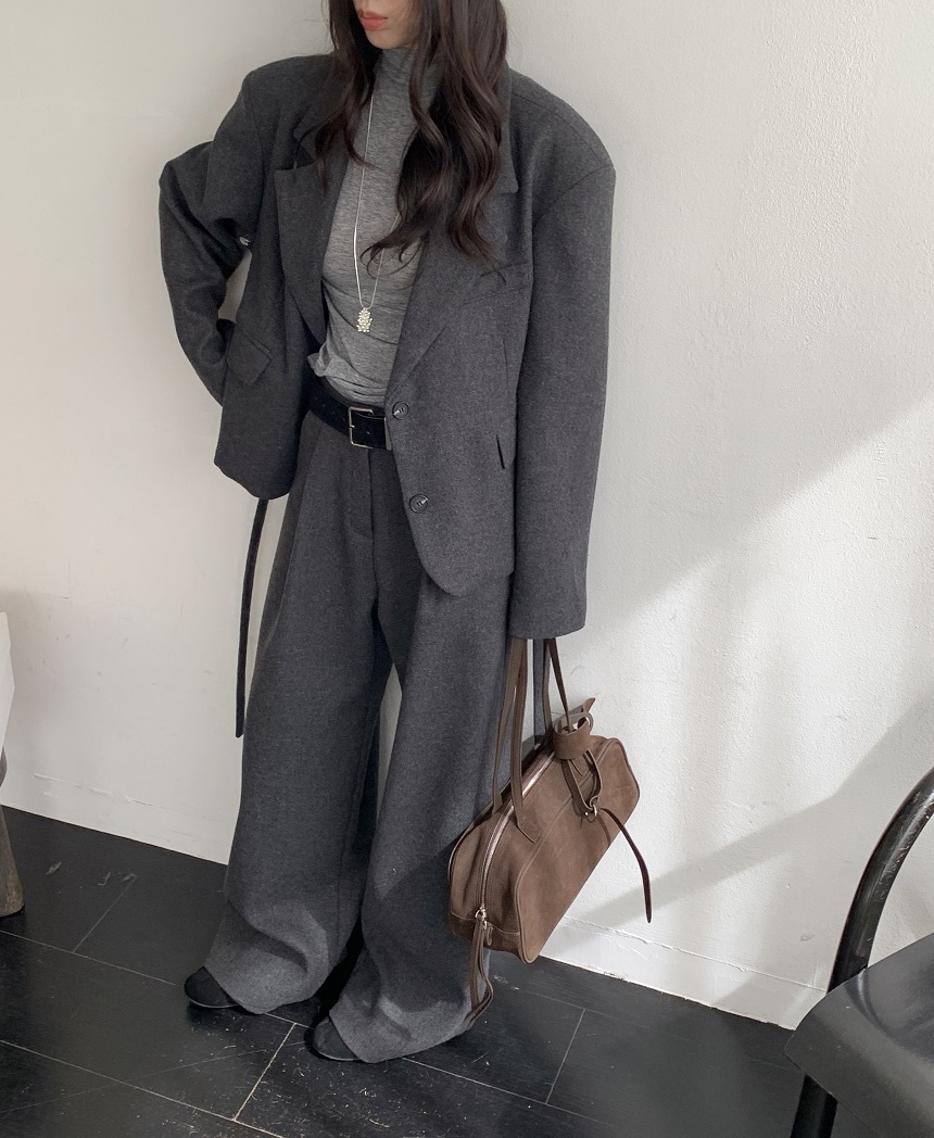 KYEM東大門代購女裝新品真品時尚熱賣推薦休閑褲不含腰帶KYEM休閑褲圖色3