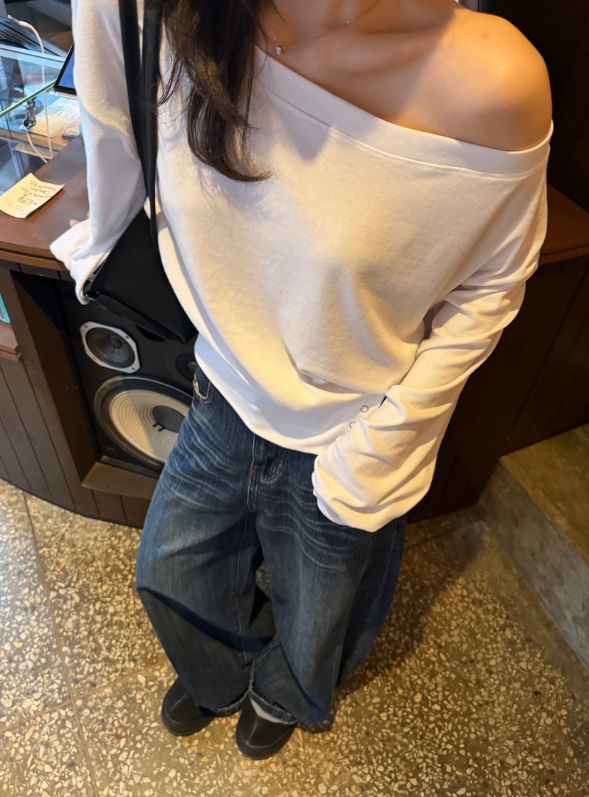 SOLAR韓國代購女士新品熱賣時尚休閑推薦真品人氣長袖T恤SOLAR長袖T恤