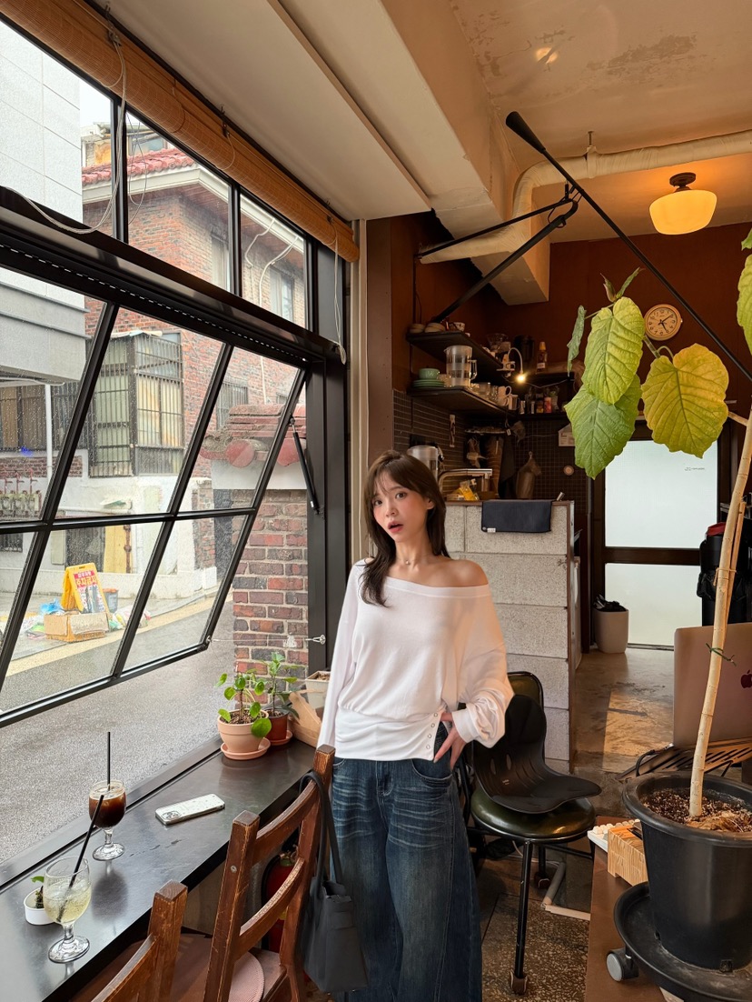 SOLAR韓國代購女士新品熱賣時尚休閑推薦真品人氣長袖T恤SOLAR長袖T恤