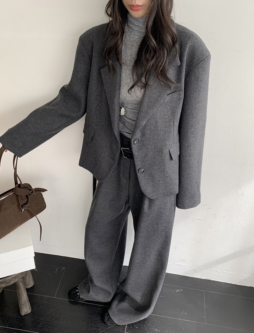 KYEM韓國直郵女裝新品休閑人氣真品時尚熱賣西裝西服含腰帶KYEM西裝/西服圖色2