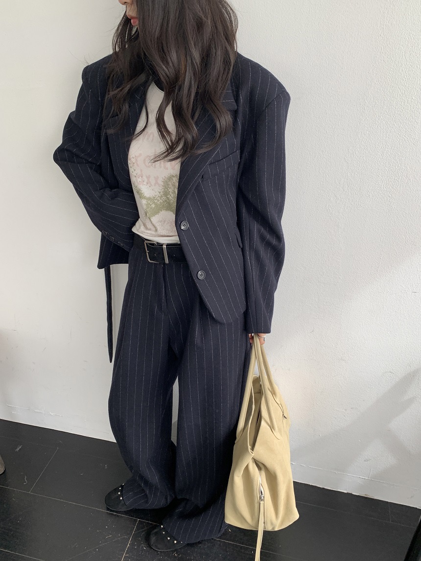KYEM韓國直郵女裝新品休閑人氣真品時尚熱賣西裝西服含腰帶KYEM西裝/西服圖色3