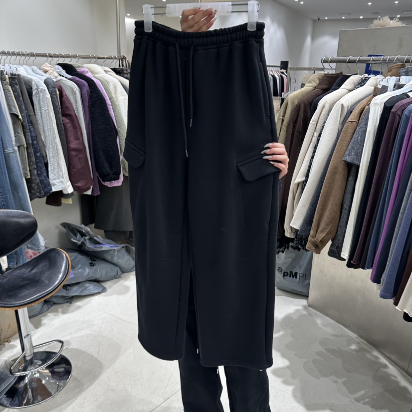 BENE韓國代購女士新品職業推薦休閑人氣時尚休閑褲加絨抓絨SHOP BENE_Bene休閑褲圖色7黑色